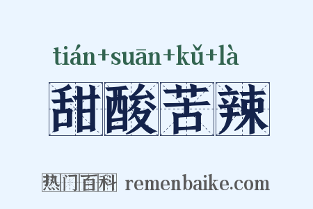 甜酸苦辣是什么意思的图片